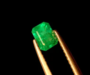 0.63ct Panjshir Emerald Vivid Green -Cushion Cut