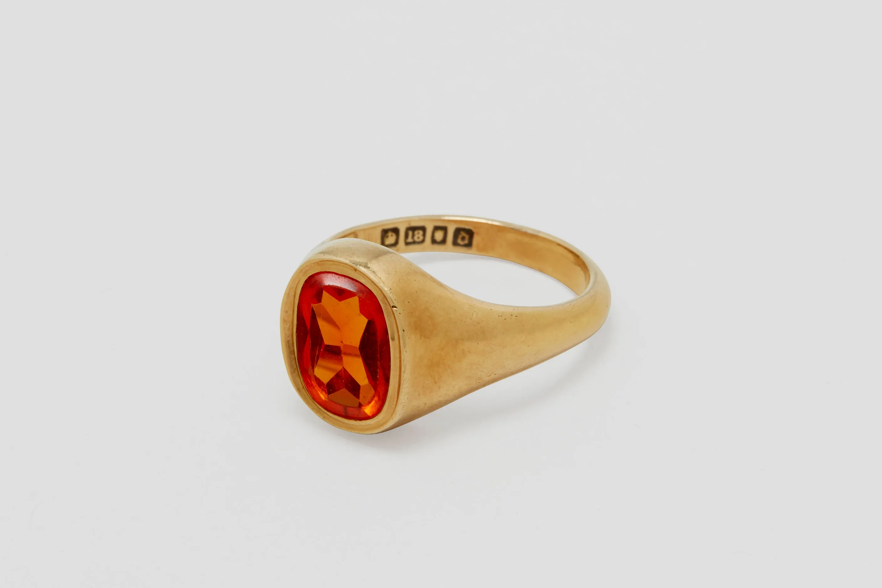 18k Fire Opal Ring