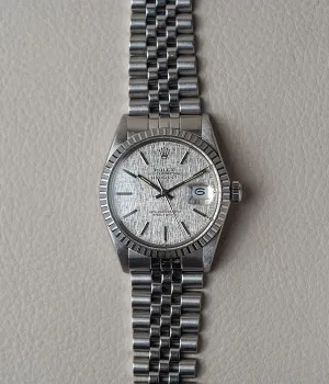 1986 Rolex Datejust 16030 Silver Linen Dial