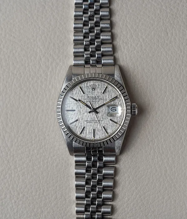 1986 Rolex Datejust 16030 Silver Linen Dial