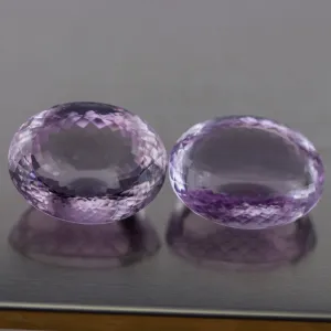 251 Cts Certified Rose De France Natural Pink Amethyst Matching Gemstone Pair