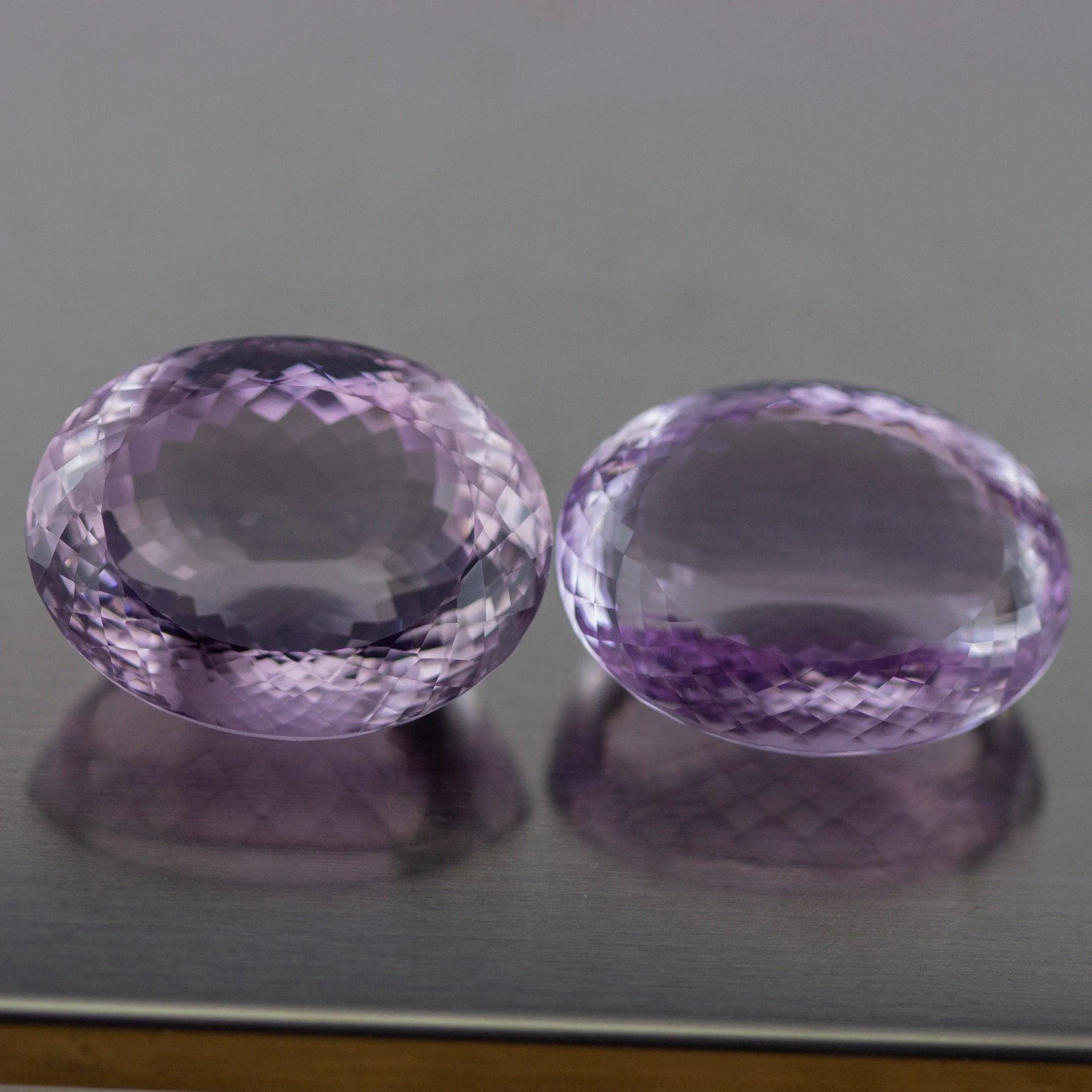 251 Cts Certified Rose De France Natural Pink Amethyst Matching Gemstone Pair