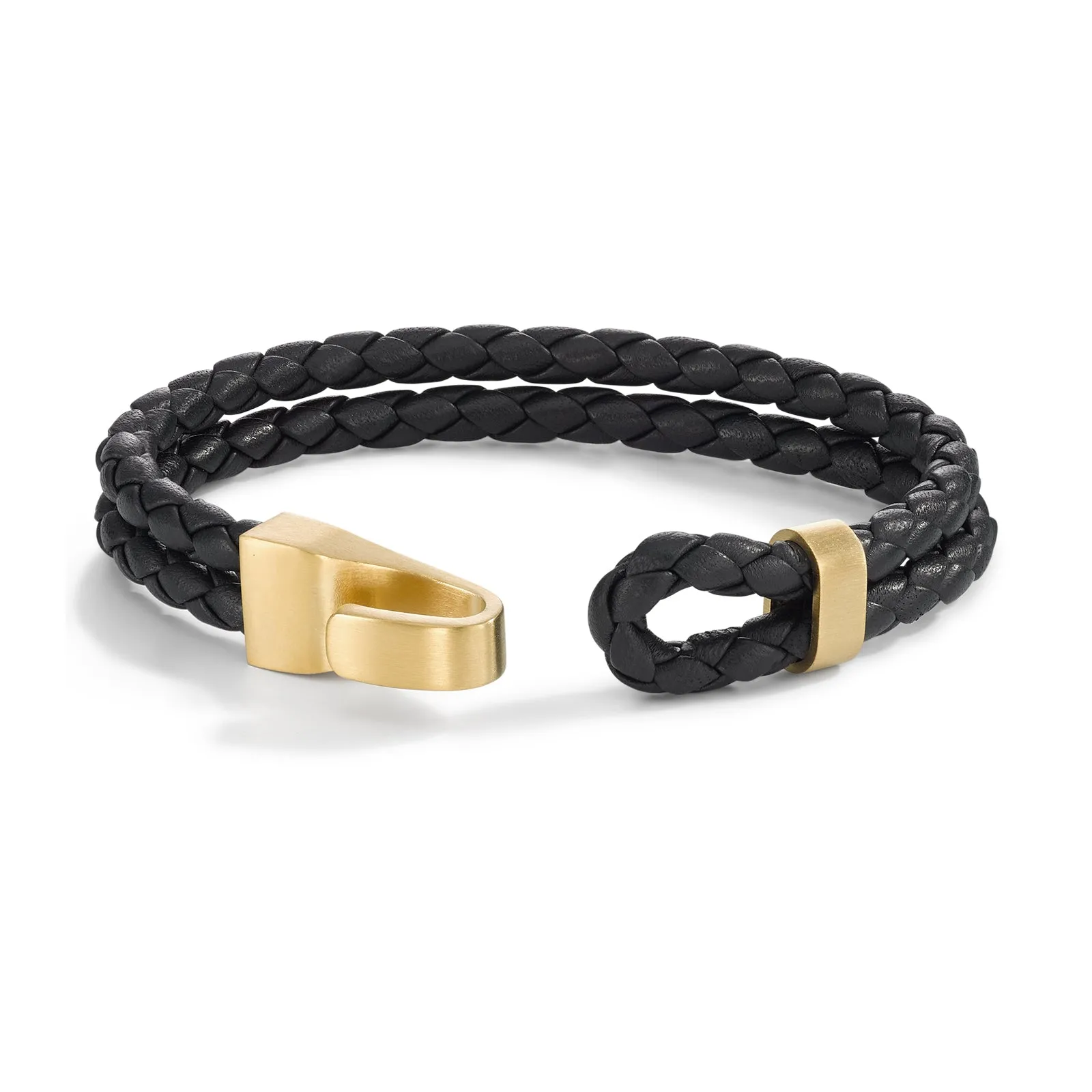 594795 TeNo Navy VANDINO Steel & Leather Bracelet