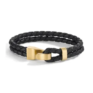 594795 TeNo Navy VANDINO Steel & Leather Bracelet