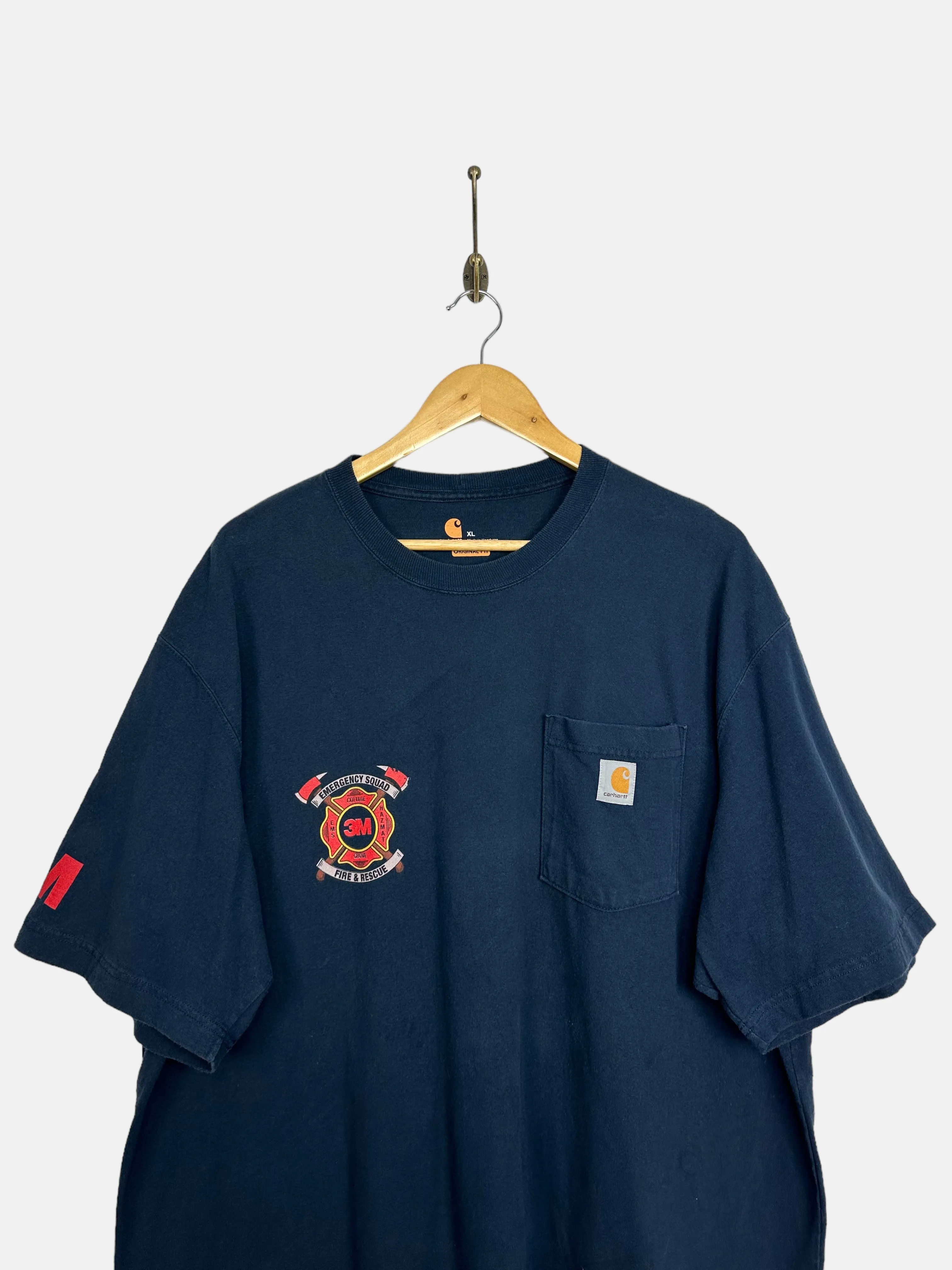 90's Carhartt 3M Fire & Rescue Vintage T-Shirt Size 2XL