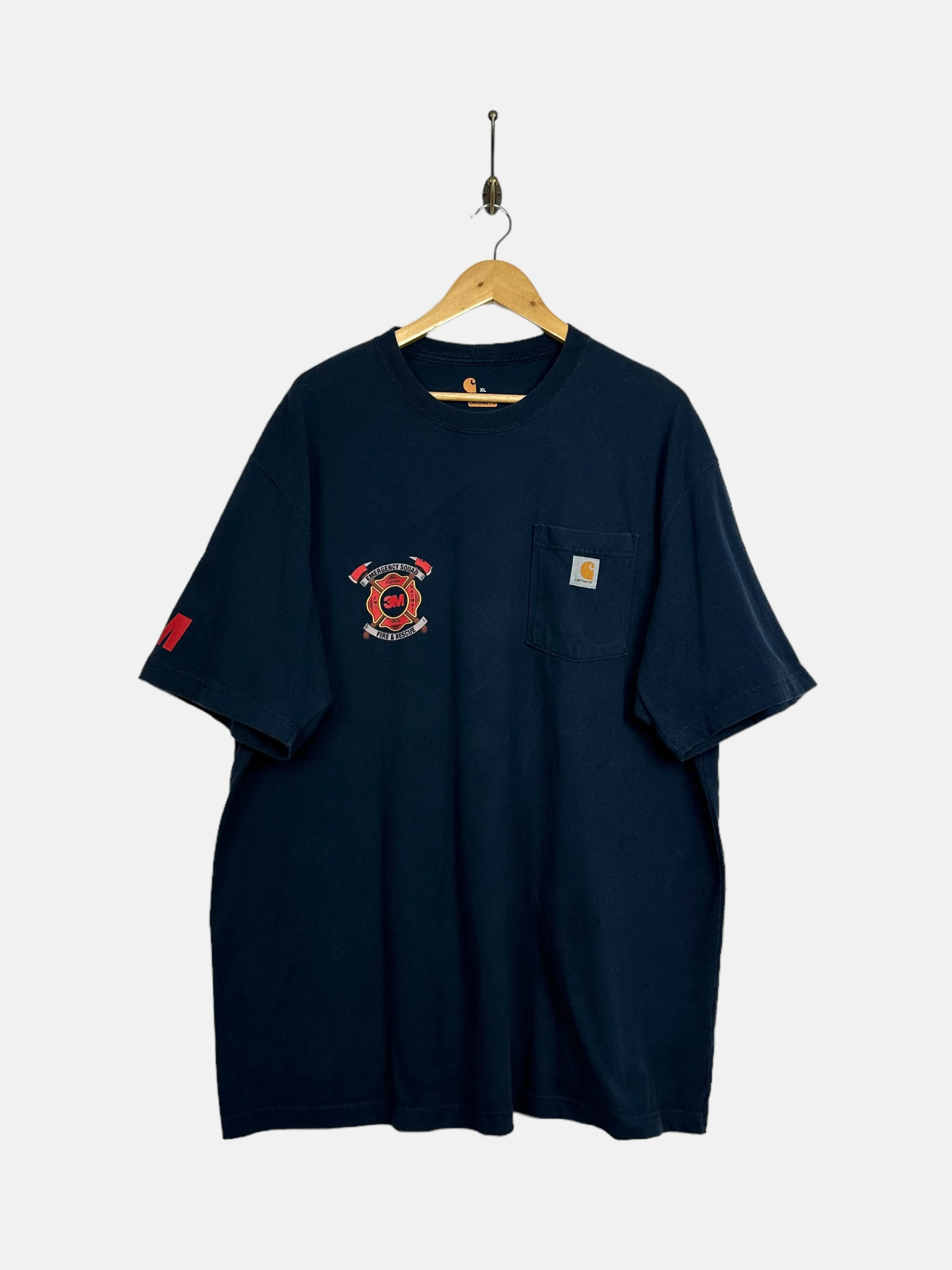 90's Carhartt 3M Fire & Rescue Vintage T-Shirt Size 2XL