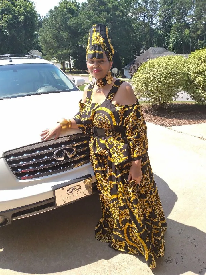 African Print Wide Leg Pant