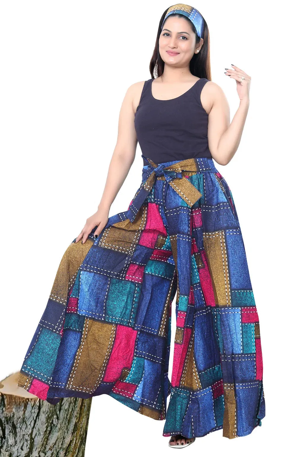 African Print Wide Leg Pant