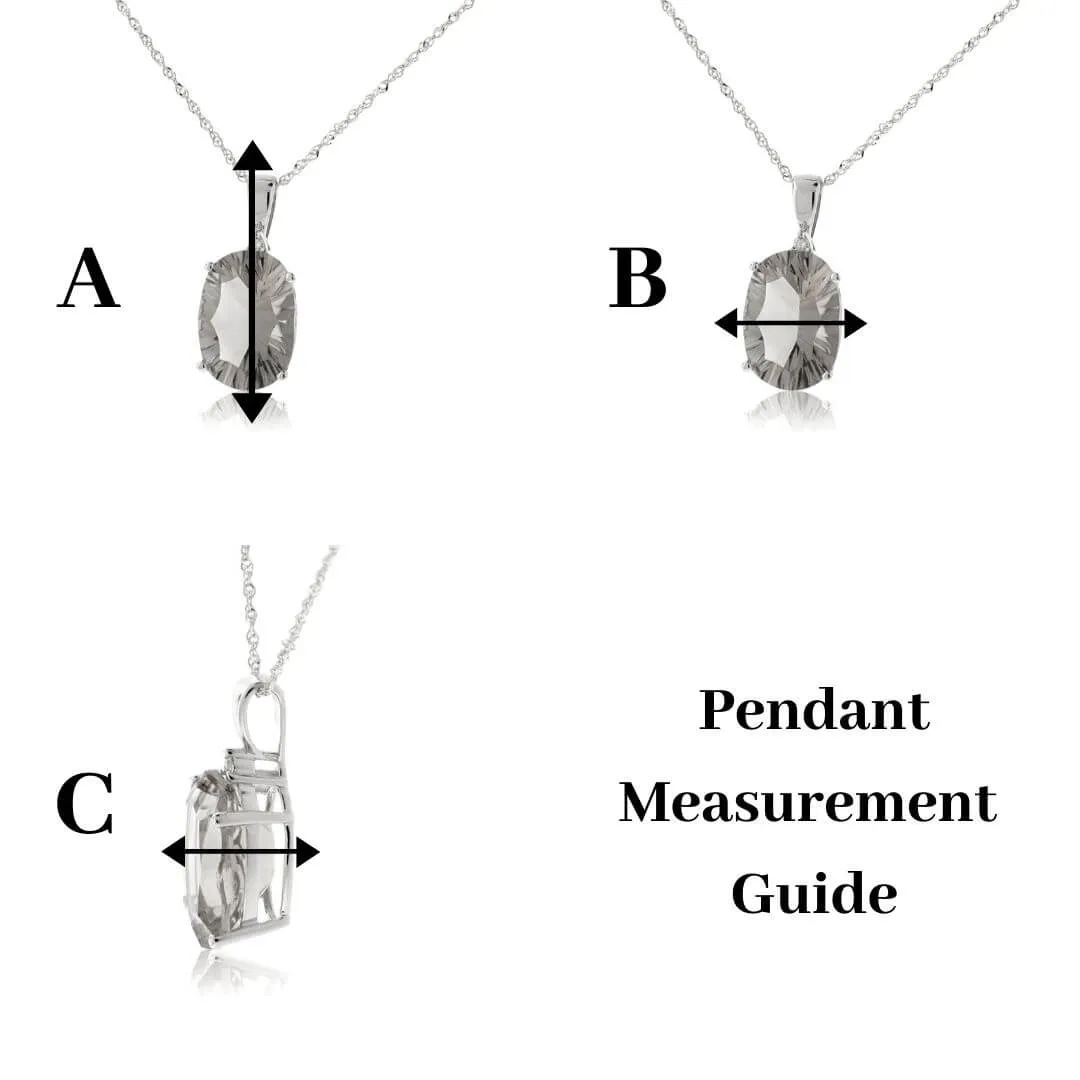 Amethyst Solitaire Trillion Pendant