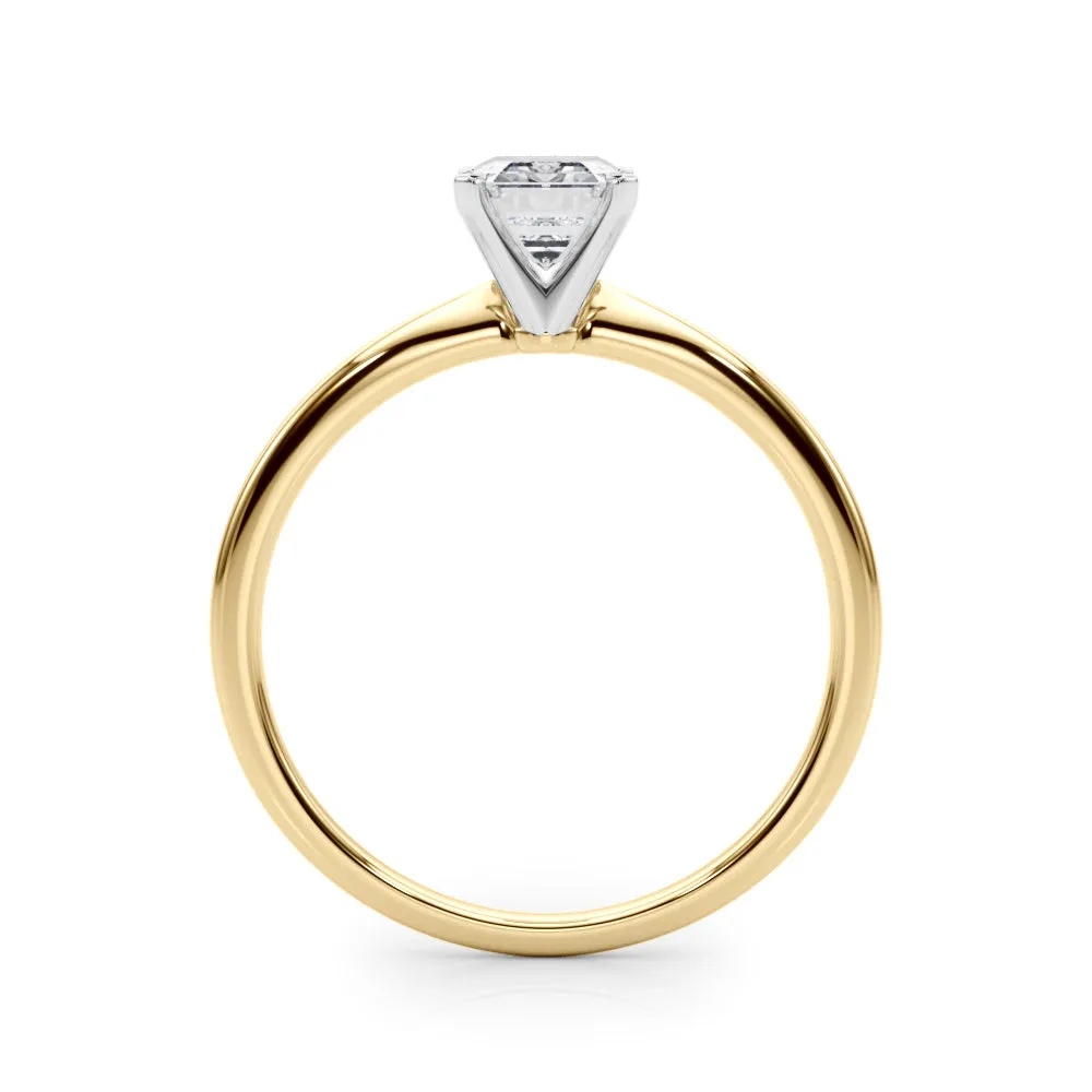 Angelica Emerald Lab Grown Diamond Solitaire Engagement Ring IGI Certified