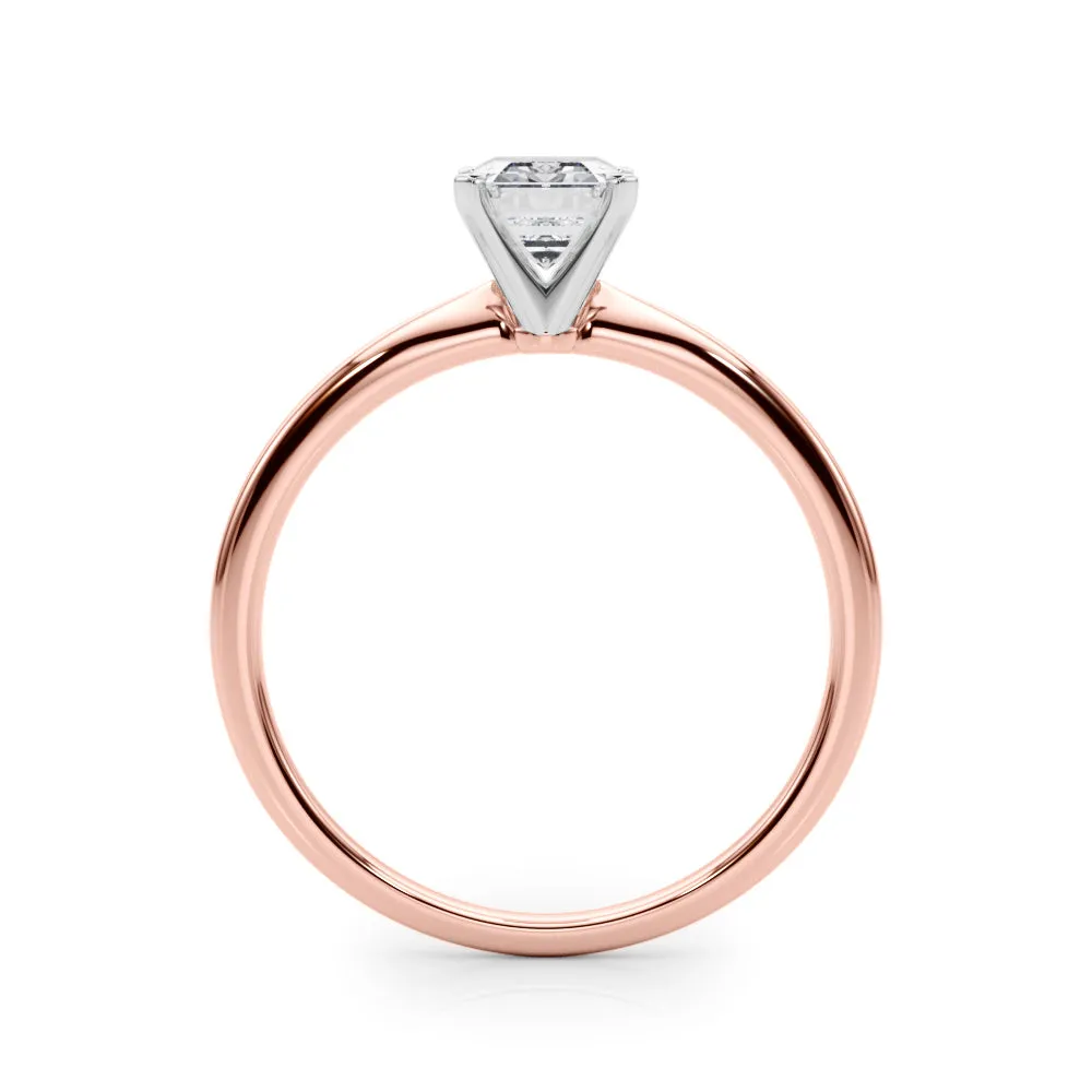 Angelica Emerald Lab Grown Diamond Solitaire Engagement Ring IGI Certified