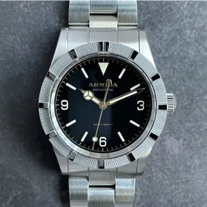 Armida A6 36mm gilt printing and hands engine bezel Watch