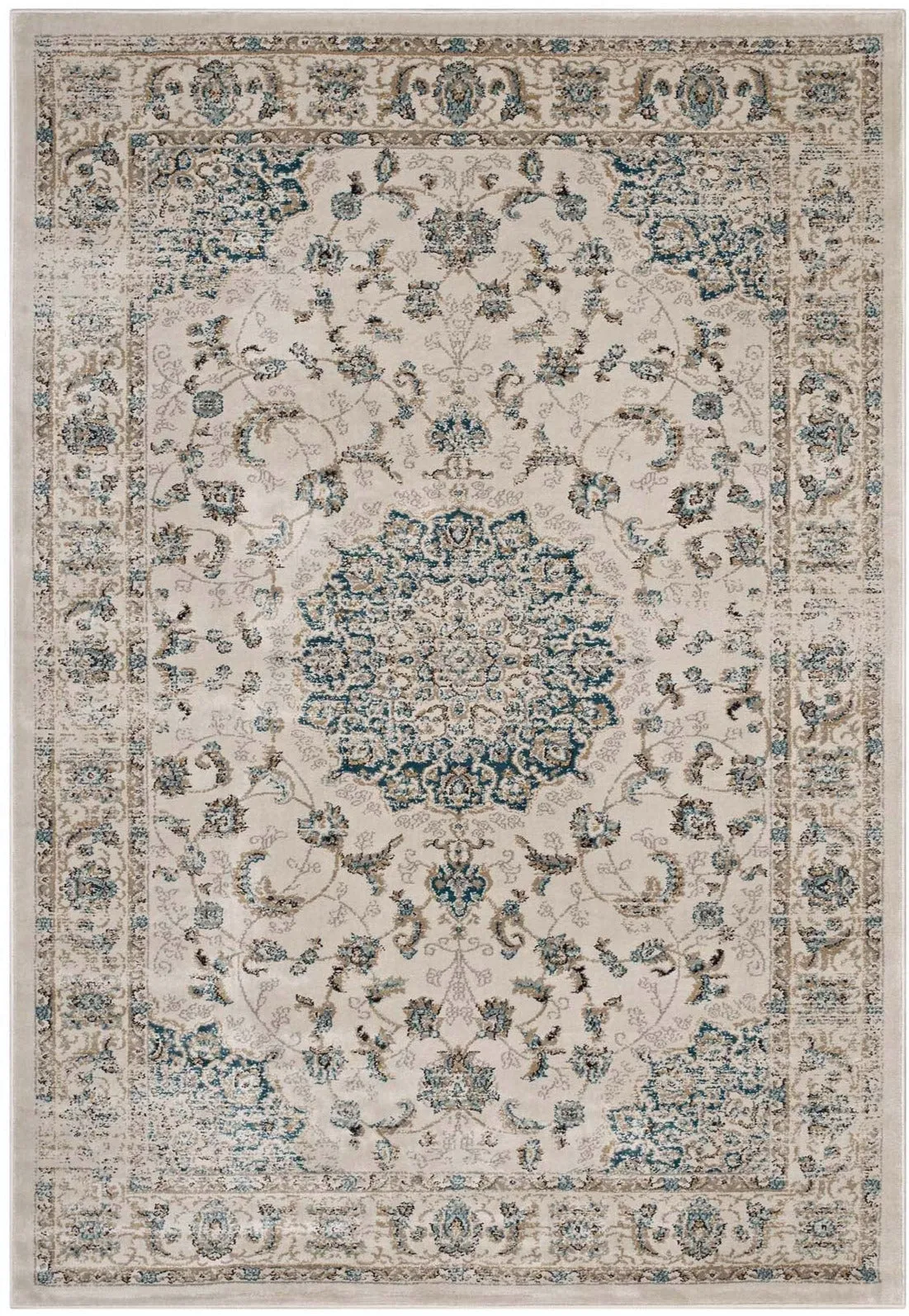 ATARA DISTRESSED VINTAGE PERSIAN MEDALLION