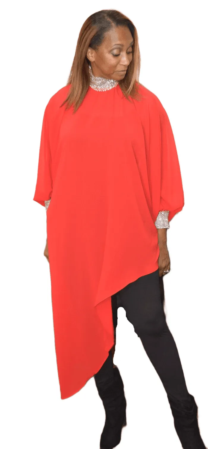 Batwing Sheer Tunic