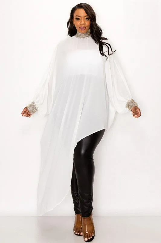 Batwing Sheer Tunic