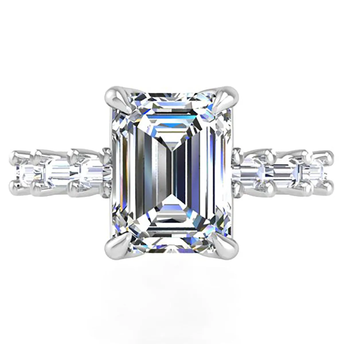 BGLG Nolita Baguette Cut Lab-Grown Diamond Engagement Ring