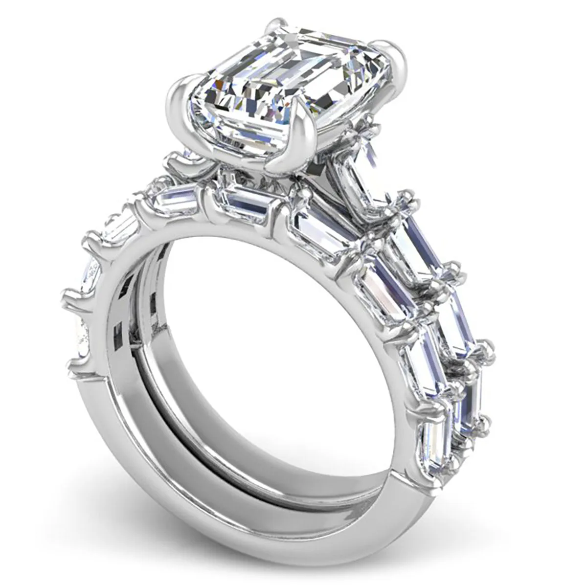 BGLG Nolita Baguette Cut Lab-Grown Diamond Engagement Ring