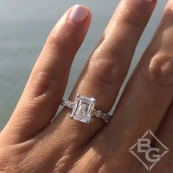 BGLG Nolita Baguette Cut Lab-Grown Diamond Engagement Ring