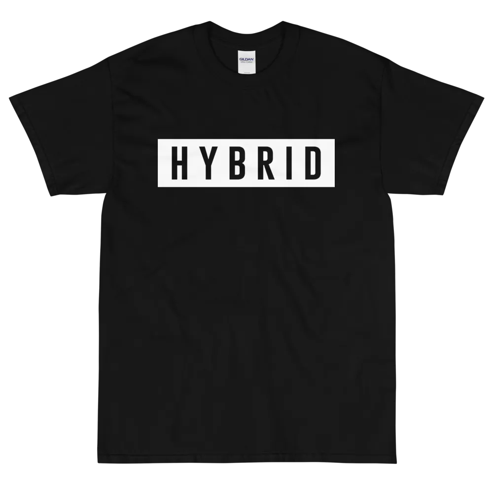 BLACK HYBRID TEE