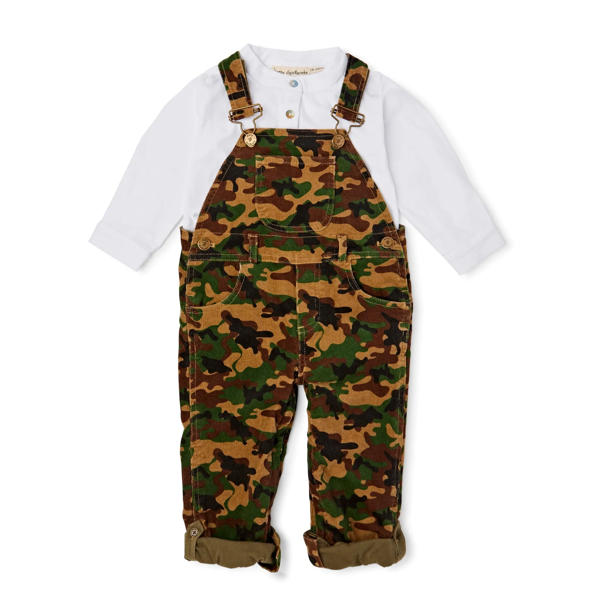 Camouflage Cord Dungarees