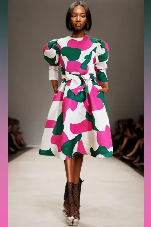 Camouflage Print Dress