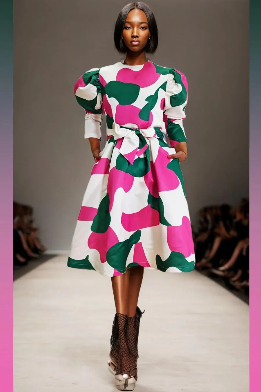 Camouflage Print Dress