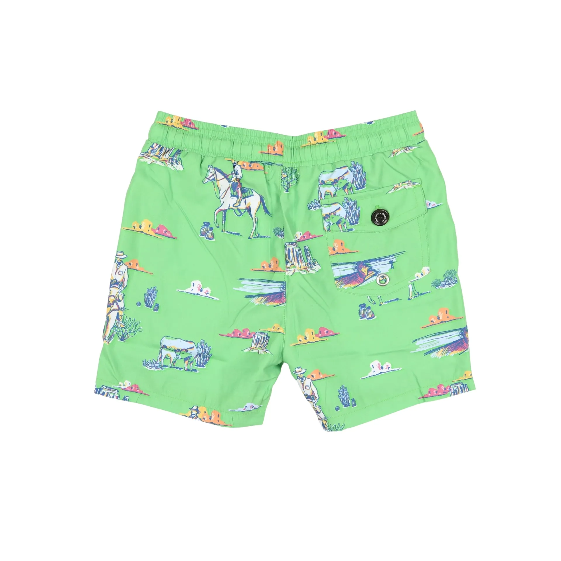 Cattle Drive Swim Trunk || Blue Quail