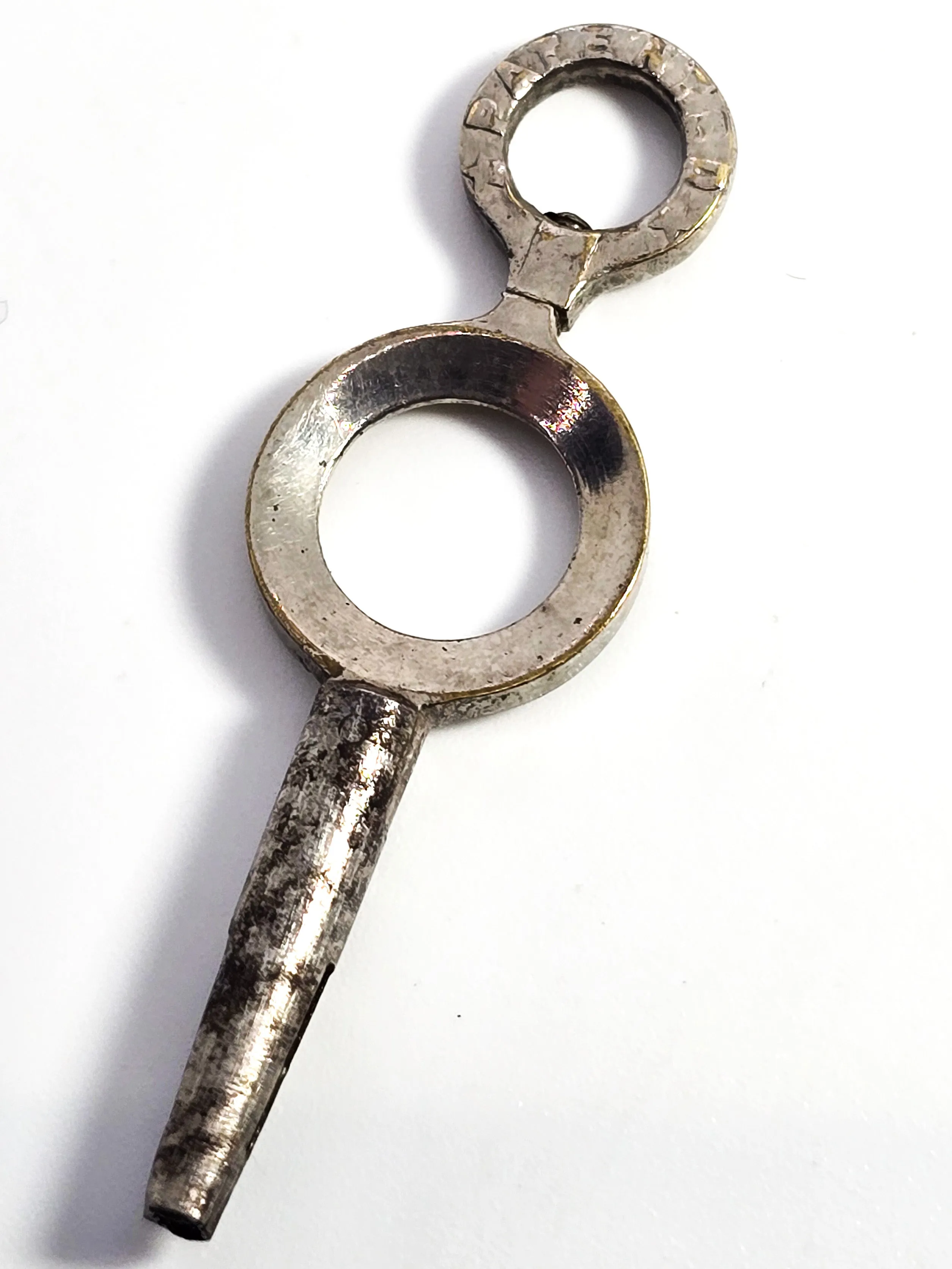 Civil War Pocket Watch Key antique double loop Sept 18th 1874 Patented