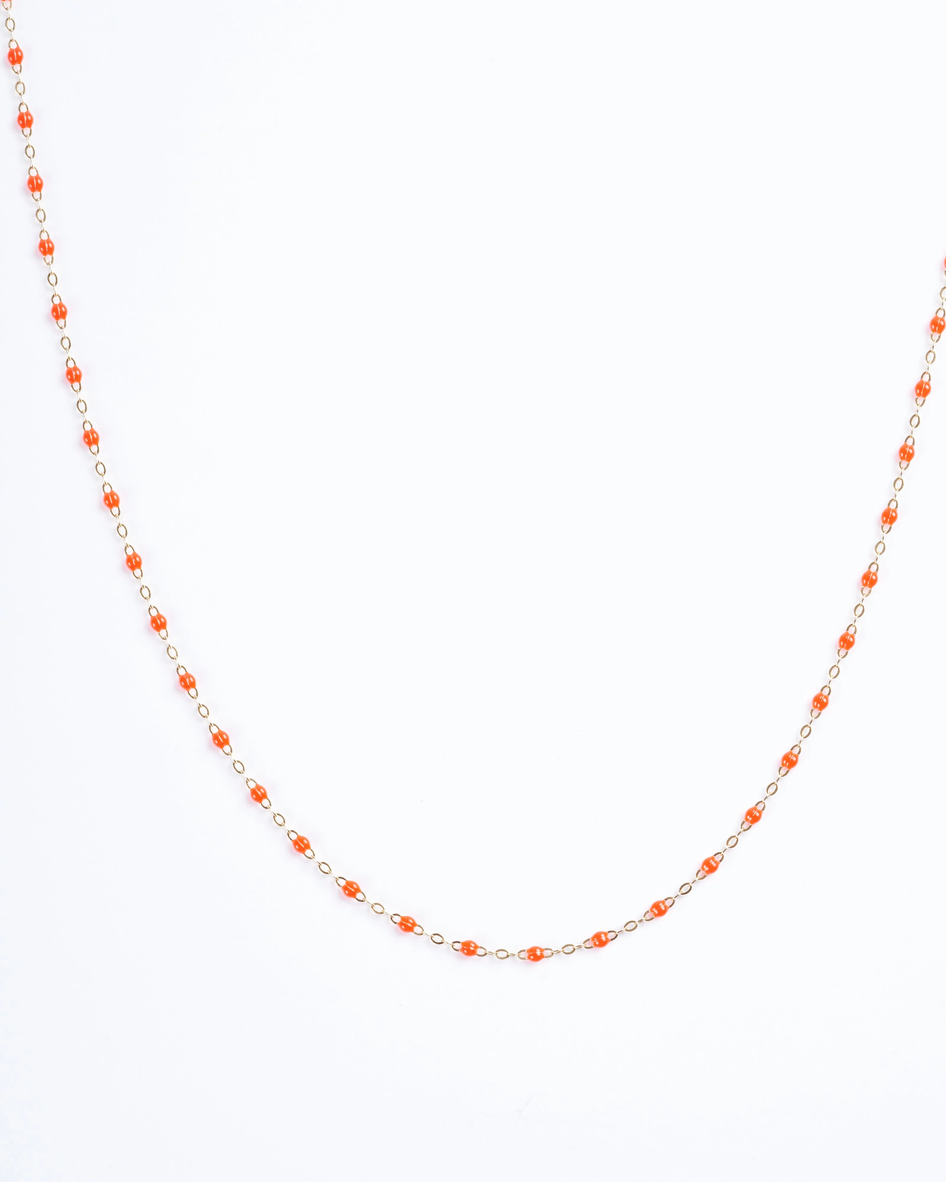 classic gigi yellow gold necklace - coral