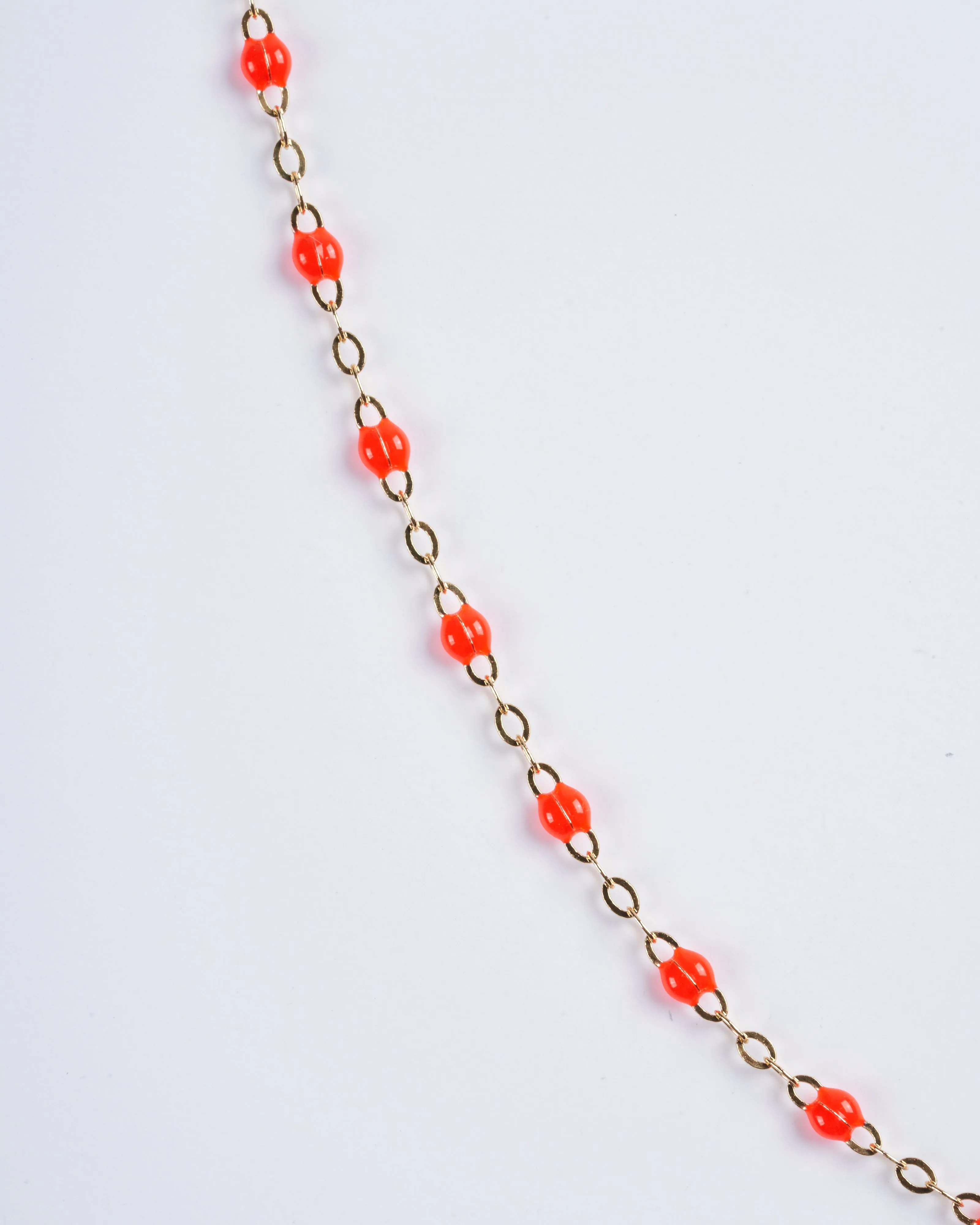classic gigi yellow gold necklace - coral