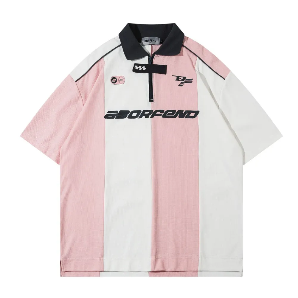 Classic Sports Stripe Polo Shirt