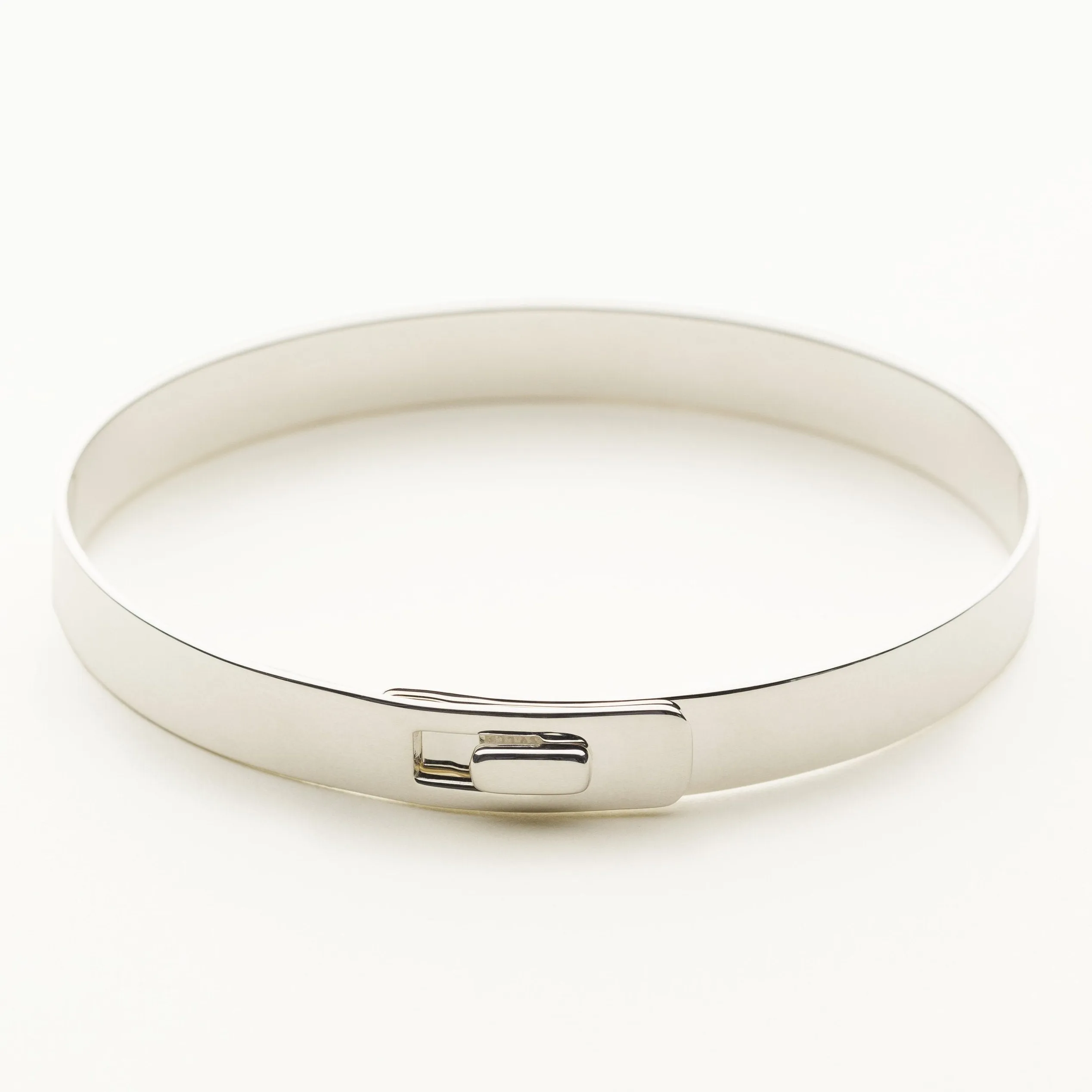 CLICK BRACELET - silver with rectangular clasp
