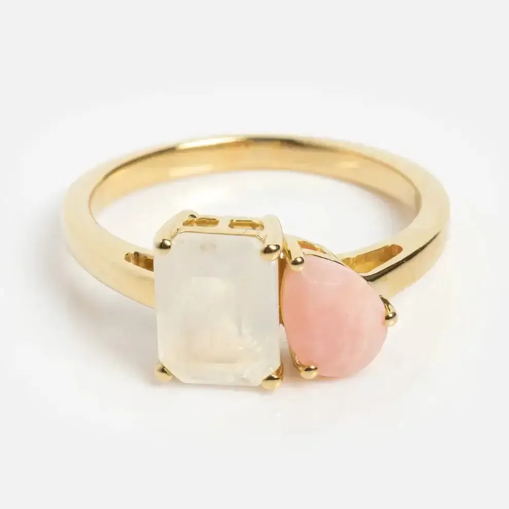 Custom Toi et Moi Birthstone Ring