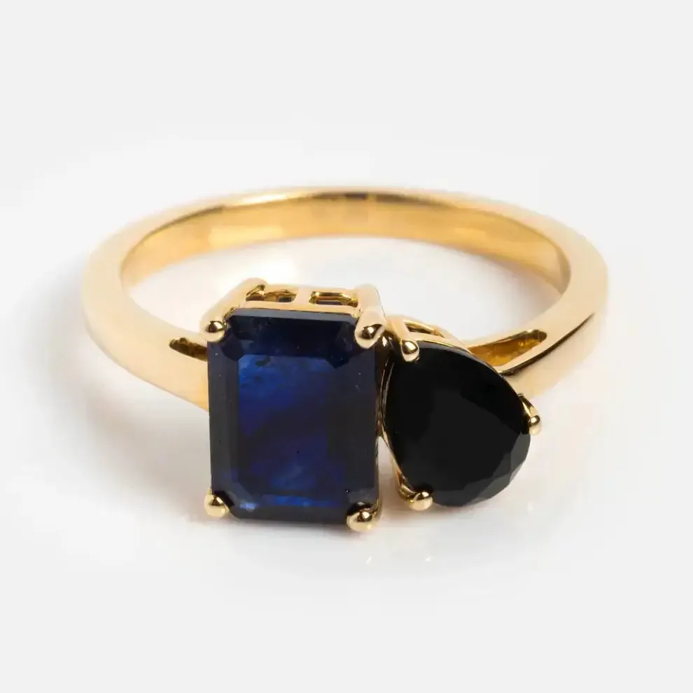 Custom Toi et Moi Birthstone Ring