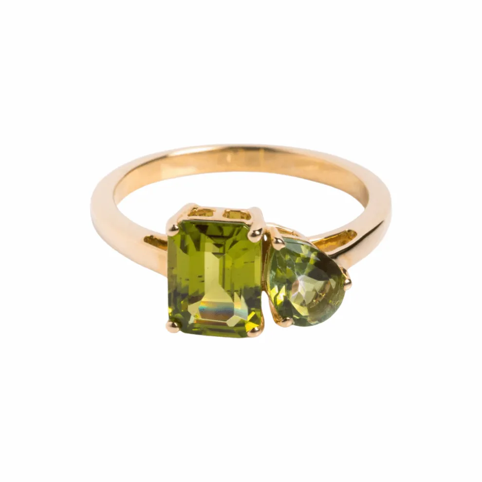 Custom Toi et Moi Birthstone Ring