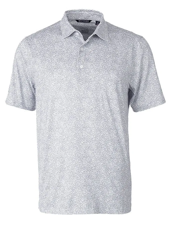 Cutter & Buck Men's Pike Constellation Print Stretch Polo