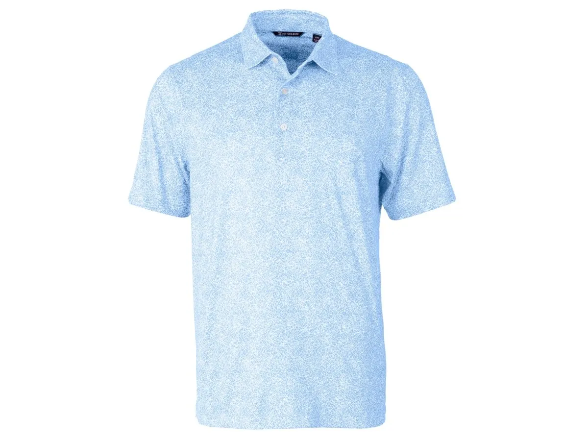 Cutter & Buck Men's Pike Constellation Print Stretch Polo