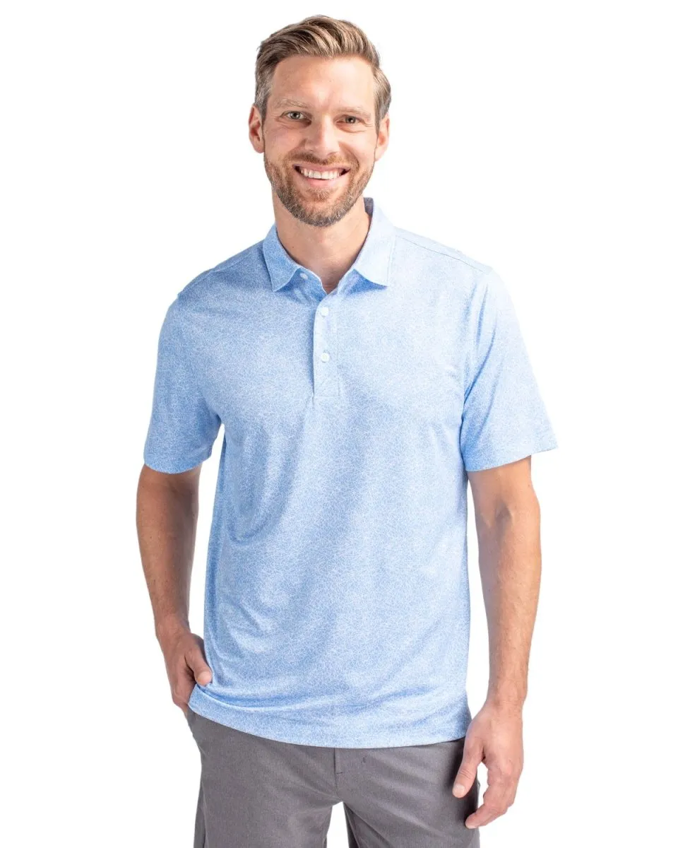 Cutter & Buck Men's Pike Constellation Print Stretch Polo