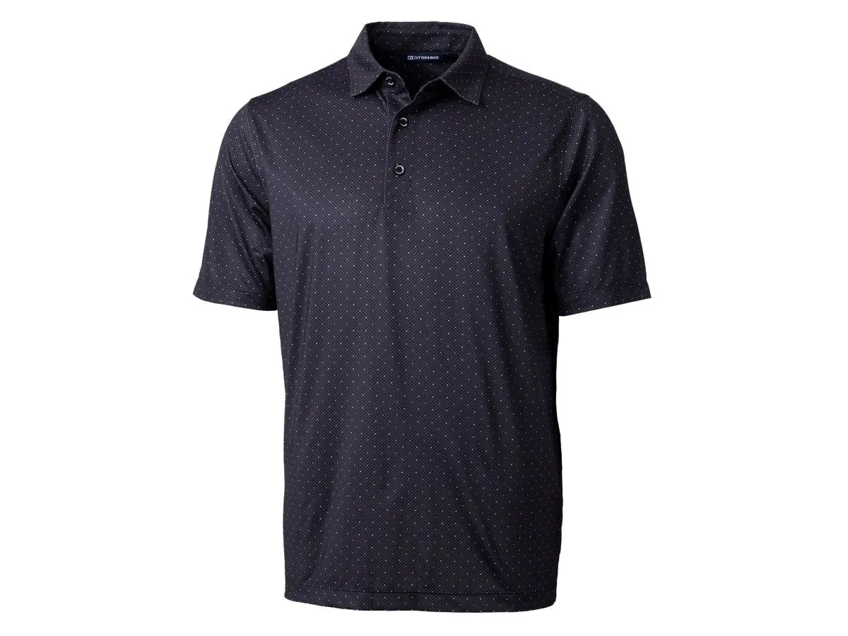 Cutter & Buck Mens Pike Double Dot Print Stretch Polo