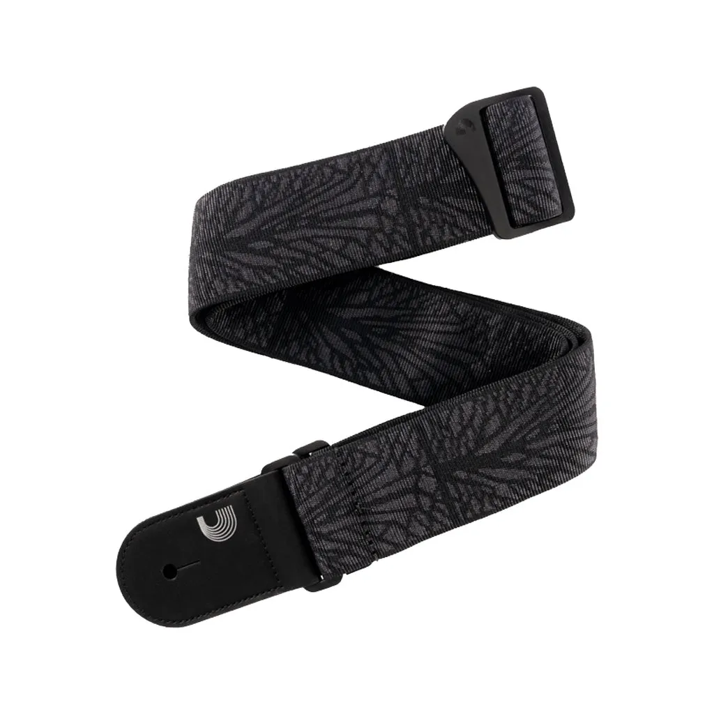 D'Addario 50TB02 50mm Woven Guitar Strap, Lightning Black Tubular