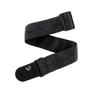 D'Addario 50TB02 50mm Woven Guitar Strap, Lightning Black Tubular