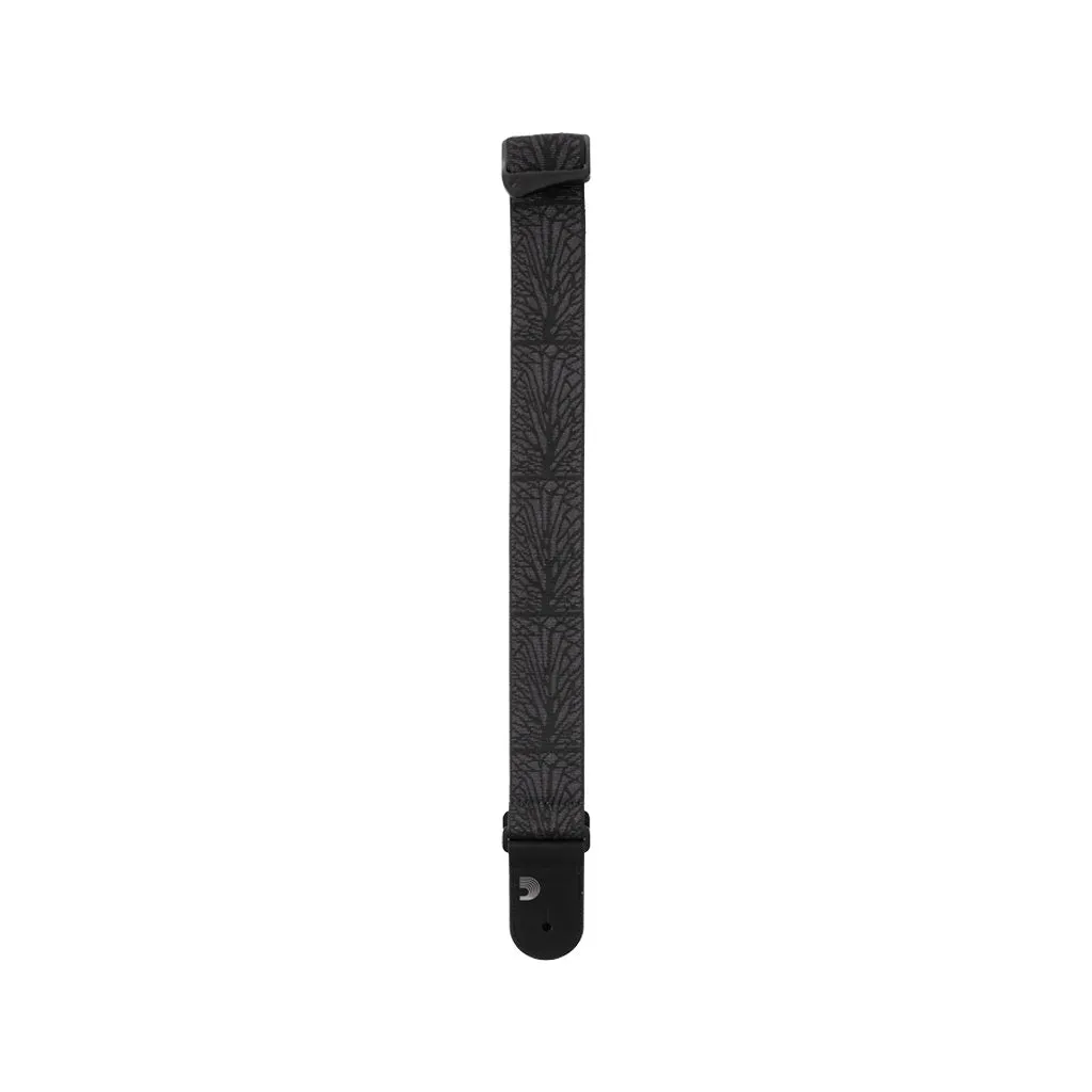D'Addario 50TB02 50mm Woven Guitar Strap, Lightning Black Tubular