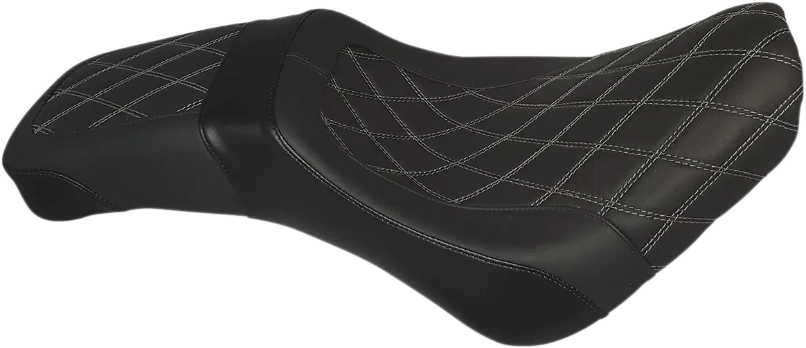 Danny Gray 21-208DIA Weekday 2-Up Seat - Double Diamond Stitch With Charcoal Gray Thread