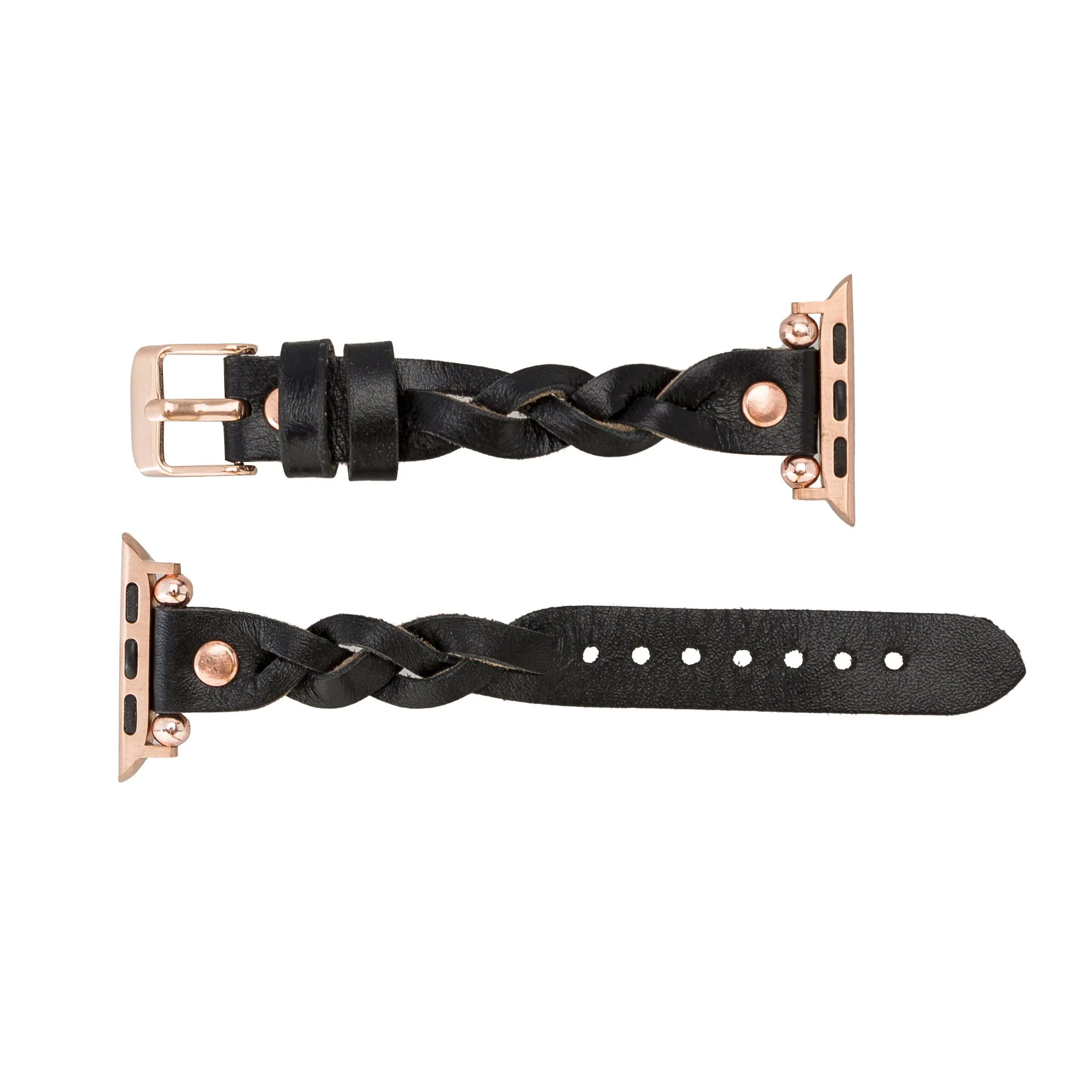 DelfiCase Sheffield Collection Leather Watch Band for Apple Watch & Fitbit / Sense