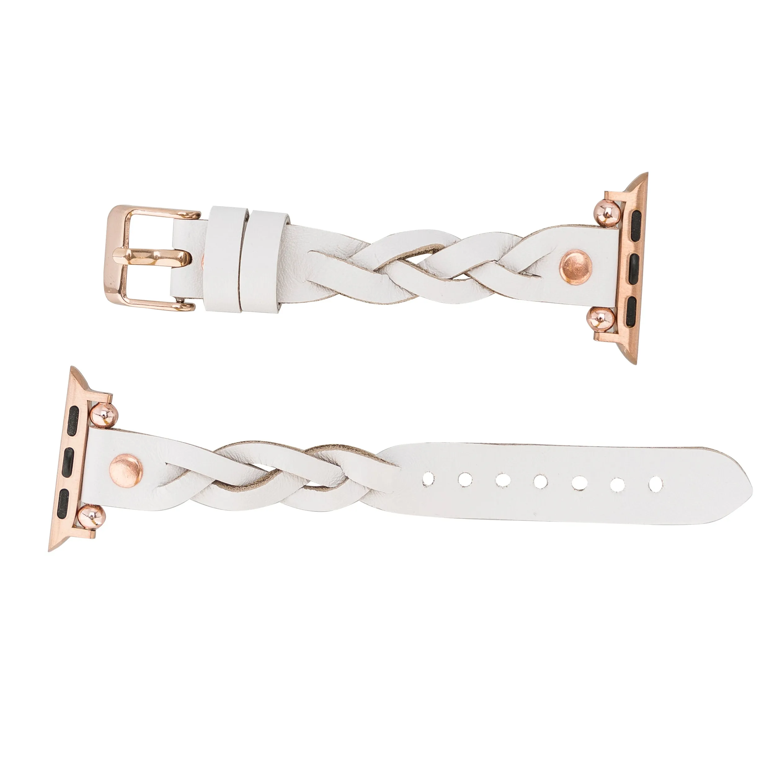 DelfiCase Sheffield Collection Leather Watch Band for Apple Watch & Fitbit / Sense