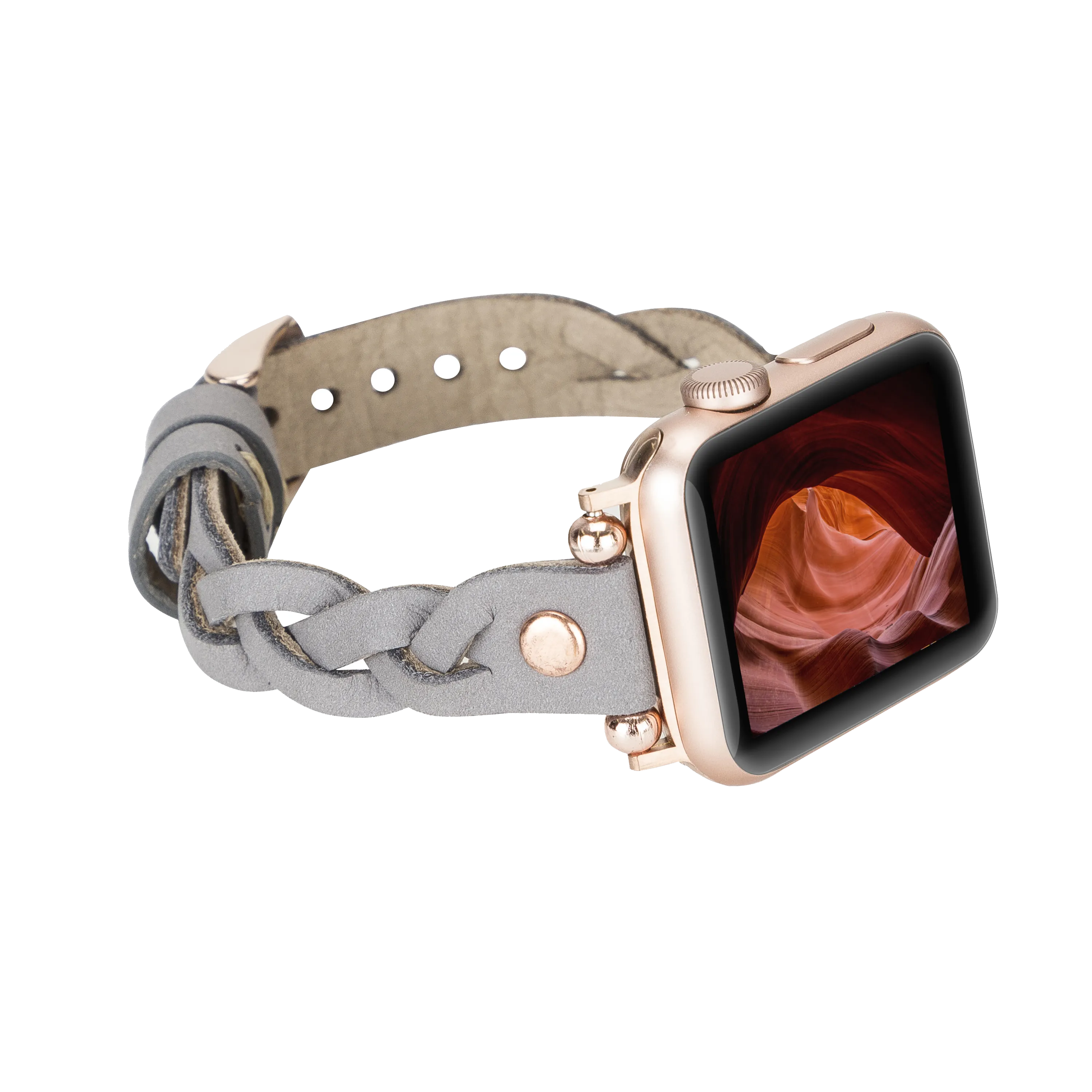 DelfiCase Sheffield Collection Leather Watch Band for Apple Watch & Fitbit / Sense