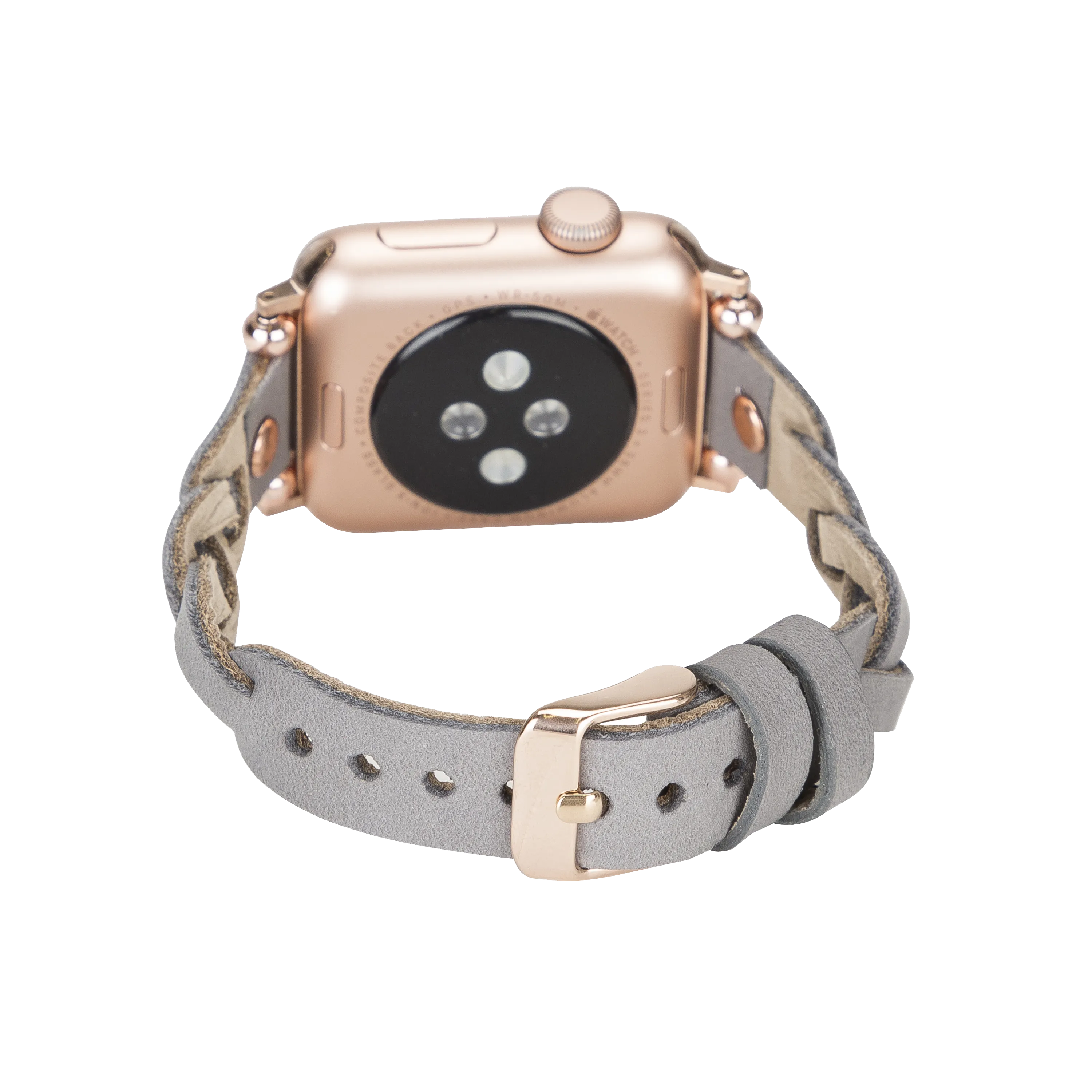 DelfiCase Sheffield Collection Leather Watch Band for Apple Watch & Fitbit / Sense