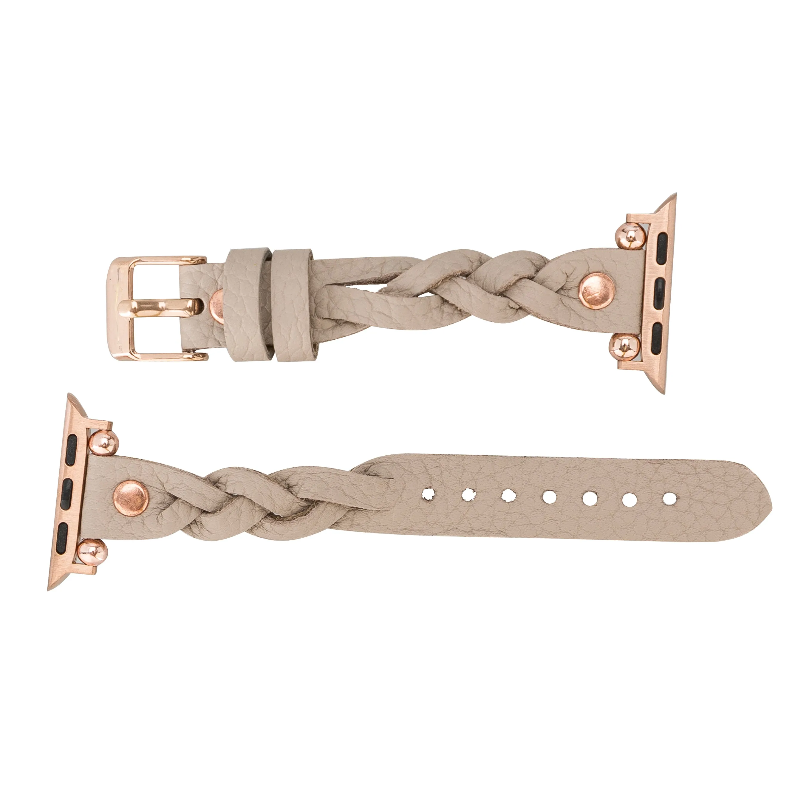 DelfiCase Sheffield Collection Leather Watch Band for Apple Watch & Fitbit / Sense
