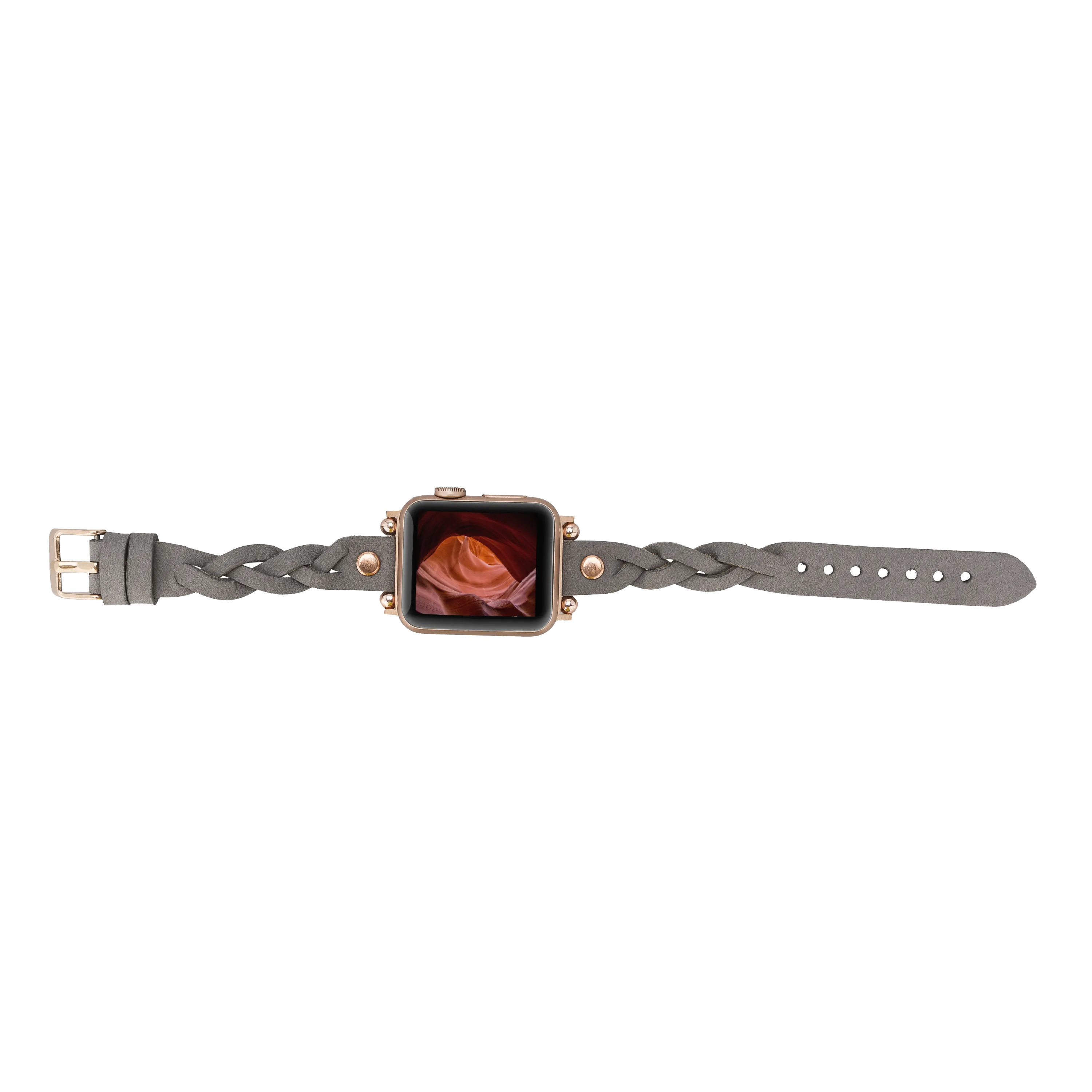 DelfiCase Sheffield Collection Leather Watch Band for Apple Watch & Fitbit / Sense