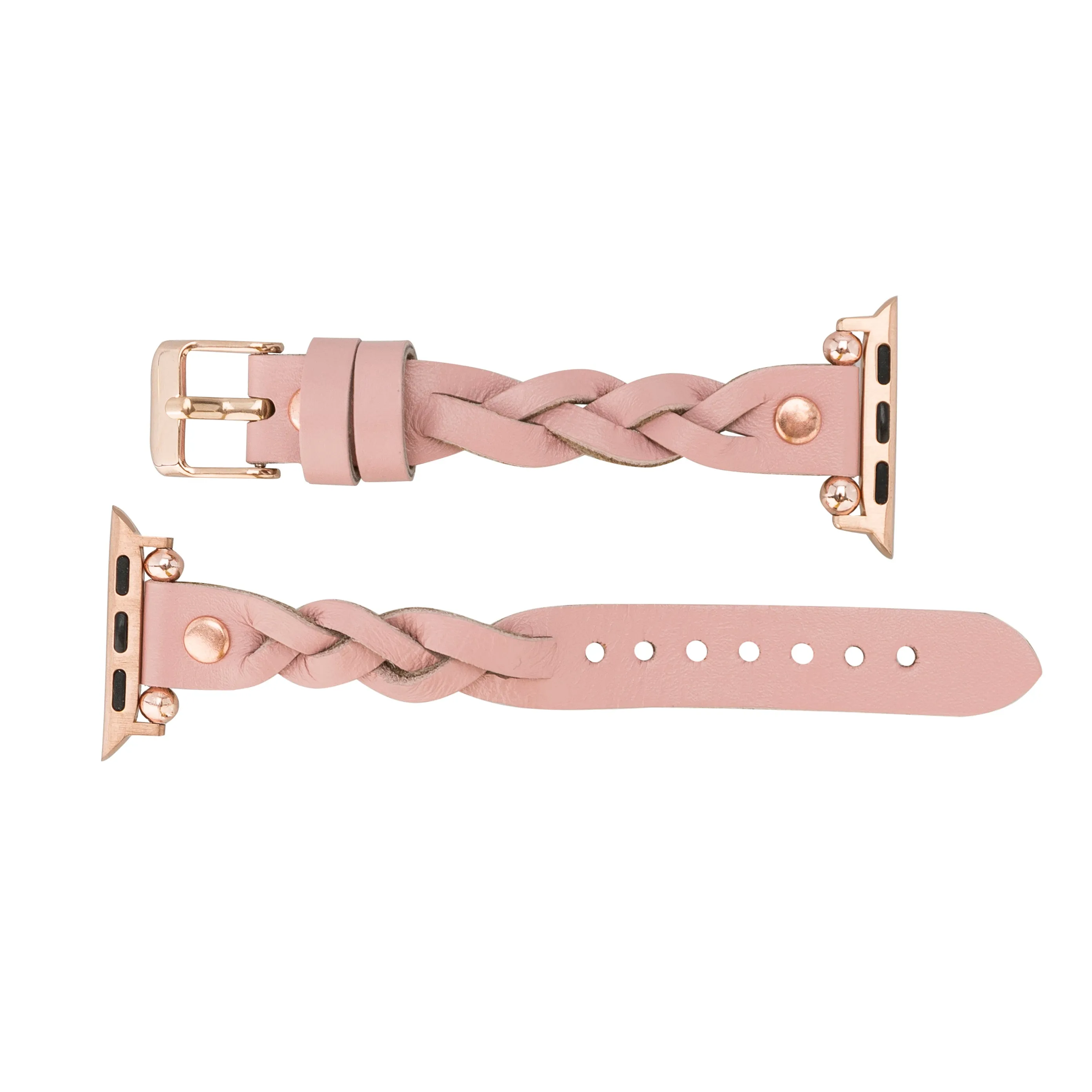 DelfiCase Sheffield Collection Leather Watch Band for Apple Watch & Fitbit / Sense